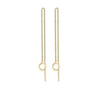 Elli Basic Durchzieher Kreis Rund Minimal 925 Silber goldfarben Damen