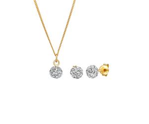 Elli Basic Elegant 925 Silber, mit Kristallen von Swarovski® golfarben Damen