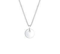 Elli Basic Panzerkette Plättchen Kreis Geo 925er Silber 55 Damen