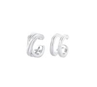Elli Basic Set Earcuff Klemme Minimal Geo 925 Silber silberfarben Damen