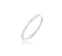 Elli Basic Stacking Bandring Modern Gedreht 925 Silber 54 Damen