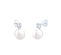 Elli Basic Süßwasserzuchtperle Zirkonia 925 Silber OneSize Damen