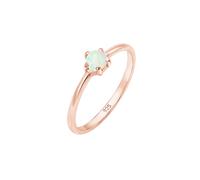 Elli Basic Trend Bandring Synthetischer Opal 925 Silber 54 Damen