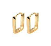 Elli Basic Viereck Creolen Creole 925 Silber goldfarben Damen