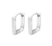Elli Basic Viereck Creolen Creole 925 Silber silberfarben Damen