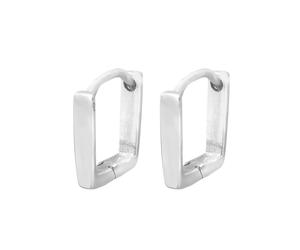 Elli Basic Viereck Creolen Creole 925 Silber silberfarben Damen