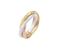 Elli Basic Wickelring Klassik Gehämmert 925 Silber 52 Damen