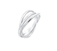 Elli Ring Damen Wickelring Trinity Basic Klassisch in 925 Sterling Silber