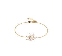 Elli Blume Perlen von Swarovski® 925 Sterling Silber vergoldet 16 Damen