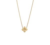 Elli Blume Synthetische Perle Weiß 925 Sterling Silber goldfarben Damen