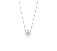 Elli Blume Synthetische Perle Weiß 925 Sterling Silber silberfarben Damen