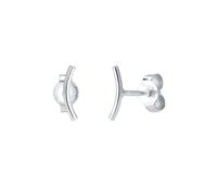 Elli Ohrringe Damen Bogen Geo Minimal Stecker in 925 Sterling Silber