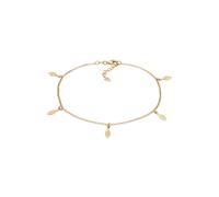 Elli Boho Feder 925 Sterling Silber goldfarben Damen