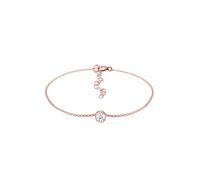 Elli Bransoletka Solitär Erbskette Kristalle 925 Silber 16 cm Damen