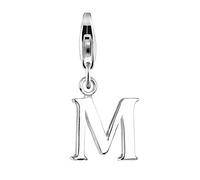 Elli Charm Buchstabe M Initialie 925 Sterling Silber, silber Silber