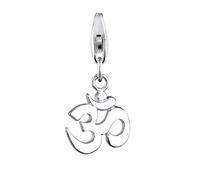 Elli Charm-Einhänger »Om Kraftsymbol Talisman 925 Sterling Silber«, Om