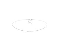 Elli, Halskette Choker Basic Geo Blogger Gehämmert 925 Silber in silber, Schmuck für Damen Gr. 36 cm