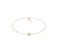 Elli Choker Blume Emaille 925 Sterling Silber vergoldet 38 Damen