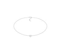 Elli Choker Herz 925 Silber, mit Kristallen von Swarovski® silberfarben Damen
