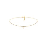 Elli Choker Herz Anhänger Emaille Liebe 925 Silber Weiß Damen