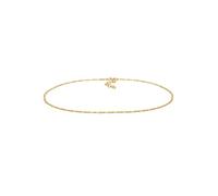 Elli Choker Kette Damen Silber 925 Vergoldet 24K Layer Figaro Schmuck Geschenke für Frauen Halskette Mädchen Mama Freundin, Silberkette Länge 36 cm