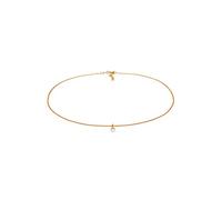 Elli Choker Kette Damen Vergoldet 24K Perle Anhänger 925 Silber