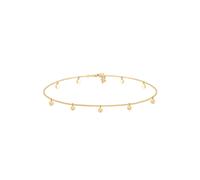 Elli Choker Kette Geo Kreis Basic Matt Coin 925 Silber goldfarben Damen