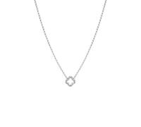 Elli Choker Kleeblatt Zirkonia Weiß 925 Sterling Silber silberfarben Damen