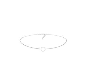 Elli Choker Kreis Trend Geo 925 Sterling Silber silberfarben Damen
