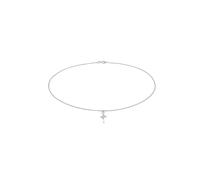 Elli Choker Kreuz 925er Silber, mit Kristallen von Swarovski® silberfarben Damen