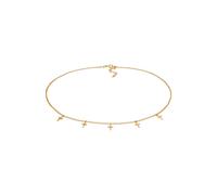 Elli Choker Kreuz Glaube Religion 925 Silber goldfarben Damen