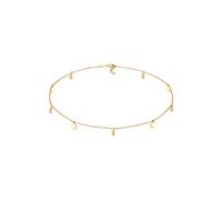 Elli Choker Kugel Plättchen Boho Style 925 Silber goldfarben Damen