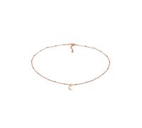 Elli Choker Kugelkette Halbmond Astro 925 Silber rosefarben Damen
