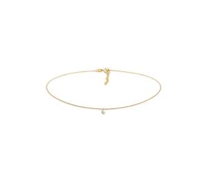 Elli Choker Labradorite Solitär 925 Silber goldfarben Damen