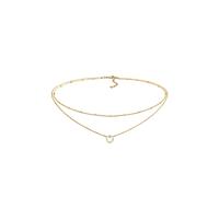 Elli Choker Layer Kugelkette 925 Silber, mit Kristallen von Swarovski® goldfarben Damen