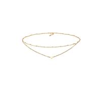 Elli Choker Layer Look Kugelkette Herz Trend 925 Silber goldfarben Damen