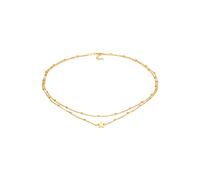 Elli Choker Layer Look Kugelkette Stern 925 Sterling Silber goldfarben Damen