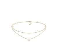 Elli Collierkettchen »Choker Layer Opal Kugelkette 925 Silber«, goldfarben