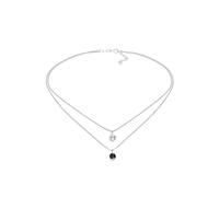 Elli Choker Layer Rund 925 Silber, mit Kristallen von Swarovski® silberfarben Damen