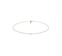 Elli, Halskette Choker Mondstein Anhänger Basic Trend 925 Silber in gold, Schmuck für Damen Gr. 36 cm