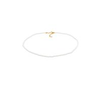Elli Choker Muschelkernperle 925 Silber goldfarben Damen