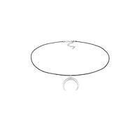 Elli Choker Nylon Halbmond Sichel 925 Silber silberfarben Damen