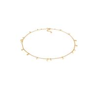 Elli Choker Plättchen Coin Geo Rund 925 Silber goldfarben Damen