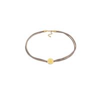 Elli Choker Plättchen Halsband 925 Silber goldfarben Damen