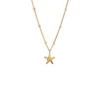 Elli Choker Seestern Anhänger 925 Sterling Silber goldfarben Damen