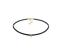 Elli Choker Velour Kugel Geo Basic 925 Sterling Silber goldfarben Damen