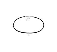 Elli Choker Velour Schwarz Spirale Trend 925 Silber 32 Damen