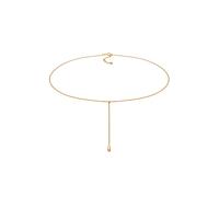 Elli Choker Y-kette Tropfen Kugel Boho 925 Silber goldfarben Damen
