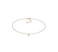 Elli Choker Zirkonia Solitär Basic 925 Sterling Silber rosefarben Damen