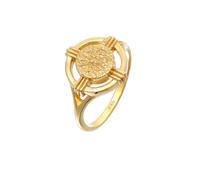 Elli Coin Rund Kreis Organic Retro Look 925 Silber 54 Damen